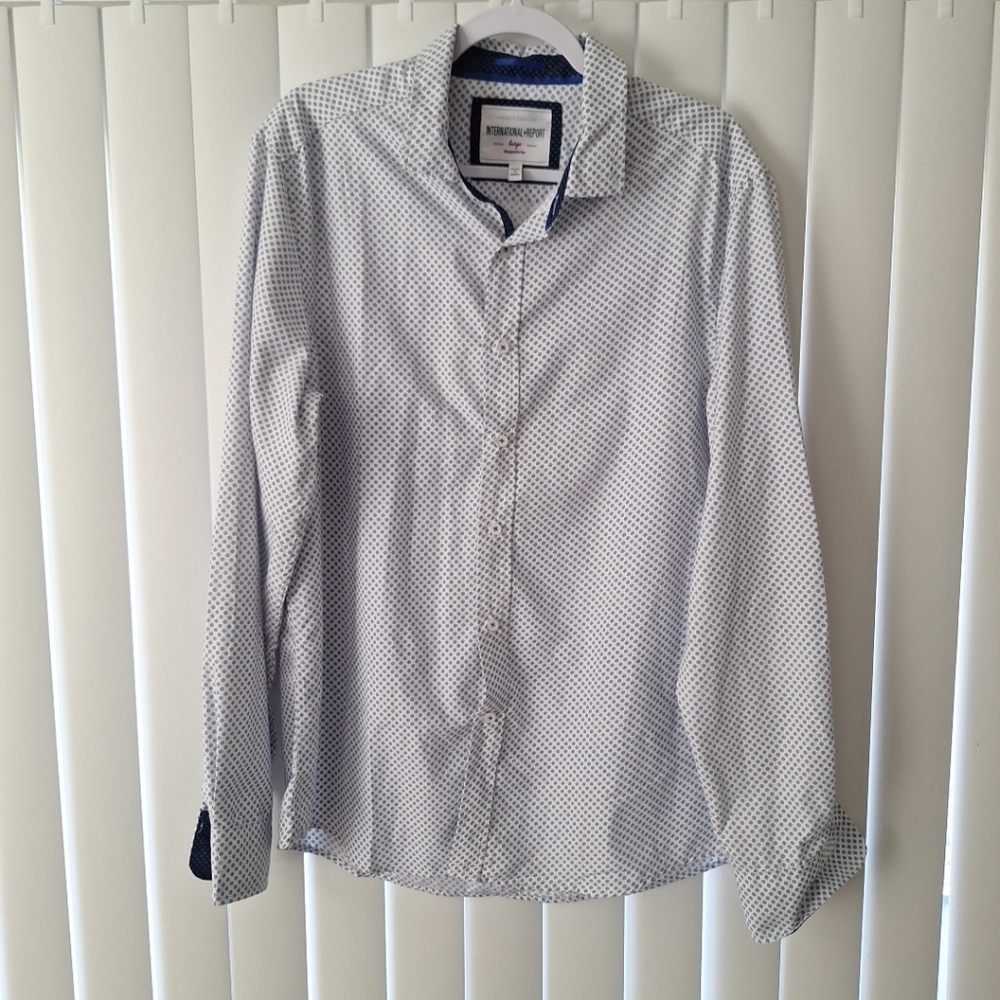 International Report Polka Dot Button Front Shirt